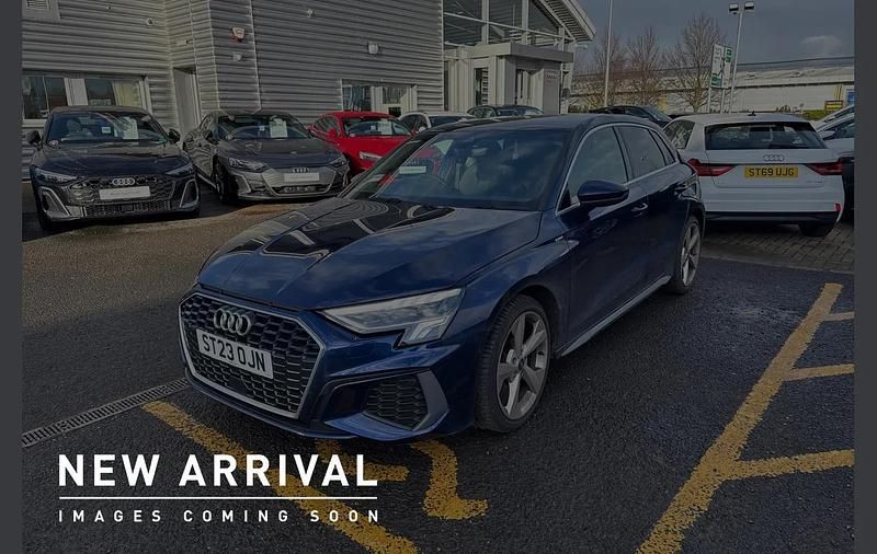 Used Audi A3 S-Line 108 HP (79 kW) 2023 Blue Sedan