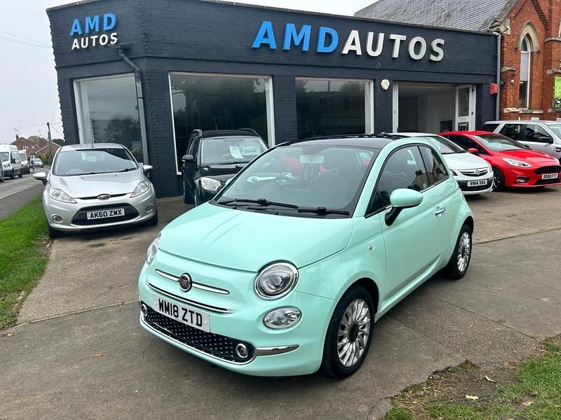 Green Used 2018 Fiat 500 Lounge Hatchback | £5,295 (Good price) - Image 1/4