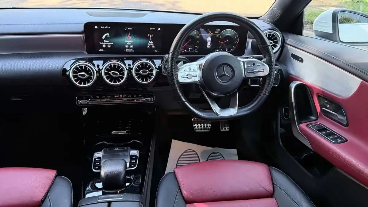 Used Mercedes CLA180 AMG Line Premium 136 HP (100 kW) 2019 White Coupe