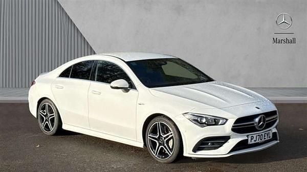 White Used 2020 Mercedes CLA35 AMG Sedan | £26,790 (Fair price) - Image 1/4