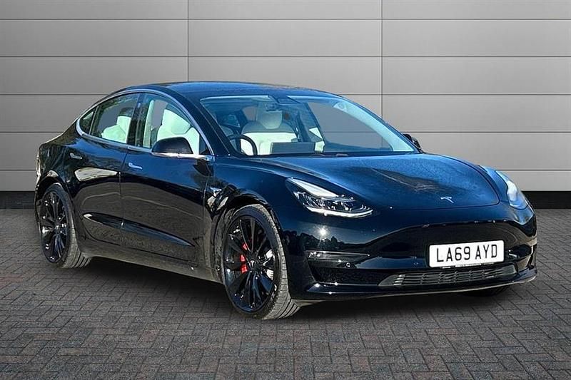 Black Used 2019 Tesla Model 3 Performance Sedan | £15,470 (Fair price) - Image 1/3