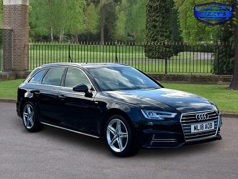 Used Audi A4 S-Line 150 HP (110 kW) 2018 Black Estate