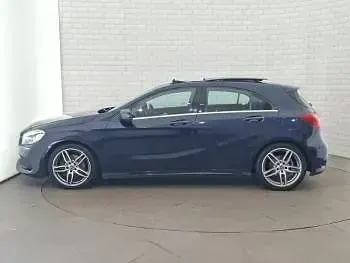 Used Mercedes A200 AMG Line Premium Plus 136 HP (100 kW) 2018 Blue Hatchback