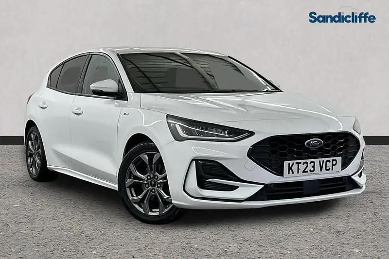 White Used 2023 Ford Focus ST-Line Hatchback | £13,989 (Good price) - Image 1/4