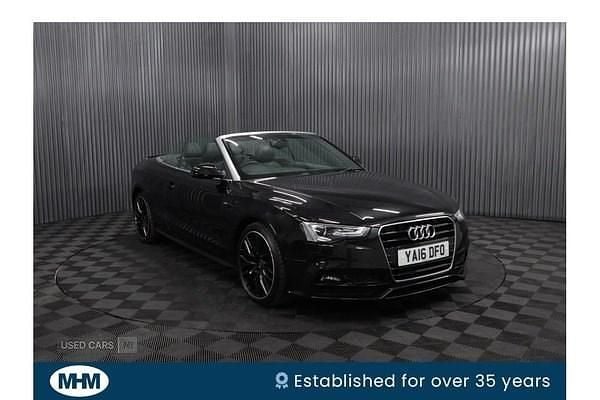 Black Used 2016 Audi A5 Cabriolet S-Line Cabriolet | £9,995 (Fair price) - Image 1/4