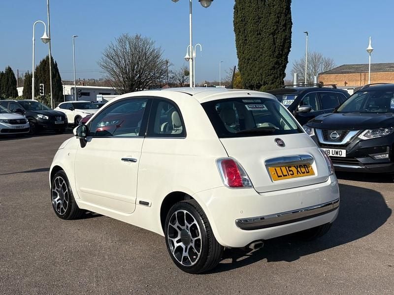 Used Fiat 500 Lounge 69 HP (50 kW) 2015 Bossa nova white Hatchback