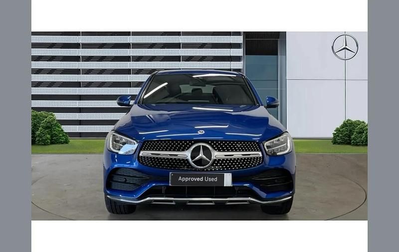 Used Mercedes GLC300 AMG line 245 HP (180 kW) 2023 Blue Coupe