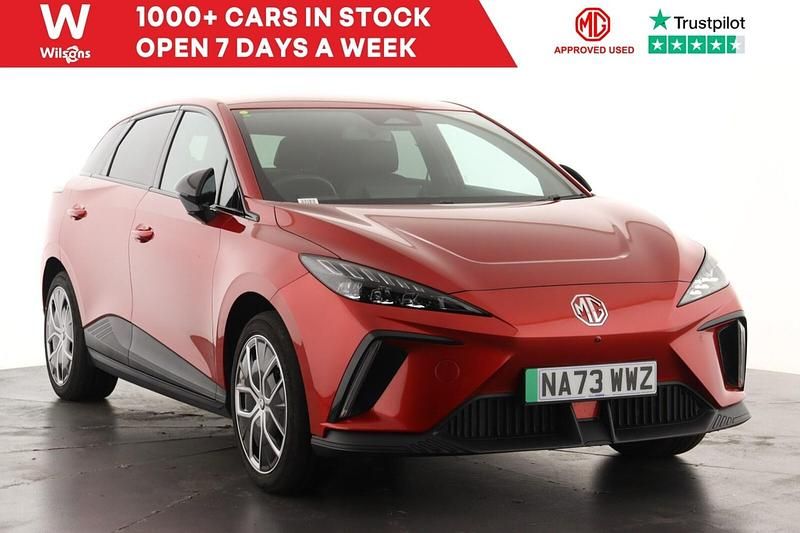 Used MG MG4 EV Trophy 2023 Red Hatchback