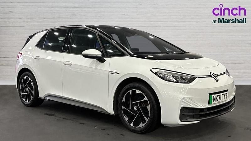 Used VW ID.3 Pro Performance 150 kW (204 HP) 2021 White Hatchback