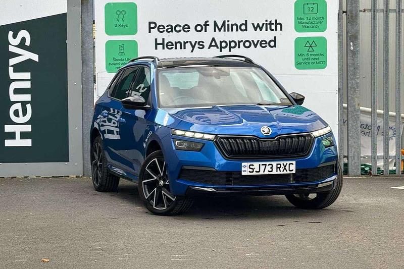 Race blue metallic Used 2023 Skoda Kamiq Monte Carlo SUV | £20,495 (A bit pricey) - Image 1/4