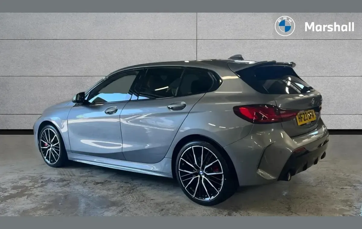 Used BMW 128 Comfort Edition 265 HP (194 kW) 2023 Skyscraper grey metallic Hatchback