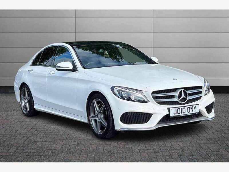 White Used 2015 Mercedes C220 AMG Line Premium Sedan | £11,340 (Expensive) - Image 1/4