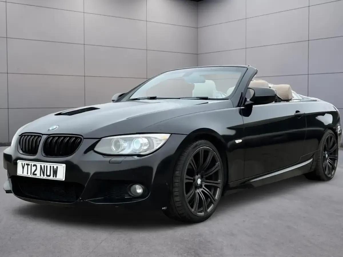 Used BMW 320 Cabriolet Sport Line 184 HP (135 kW) 2012 Black Cabriolet