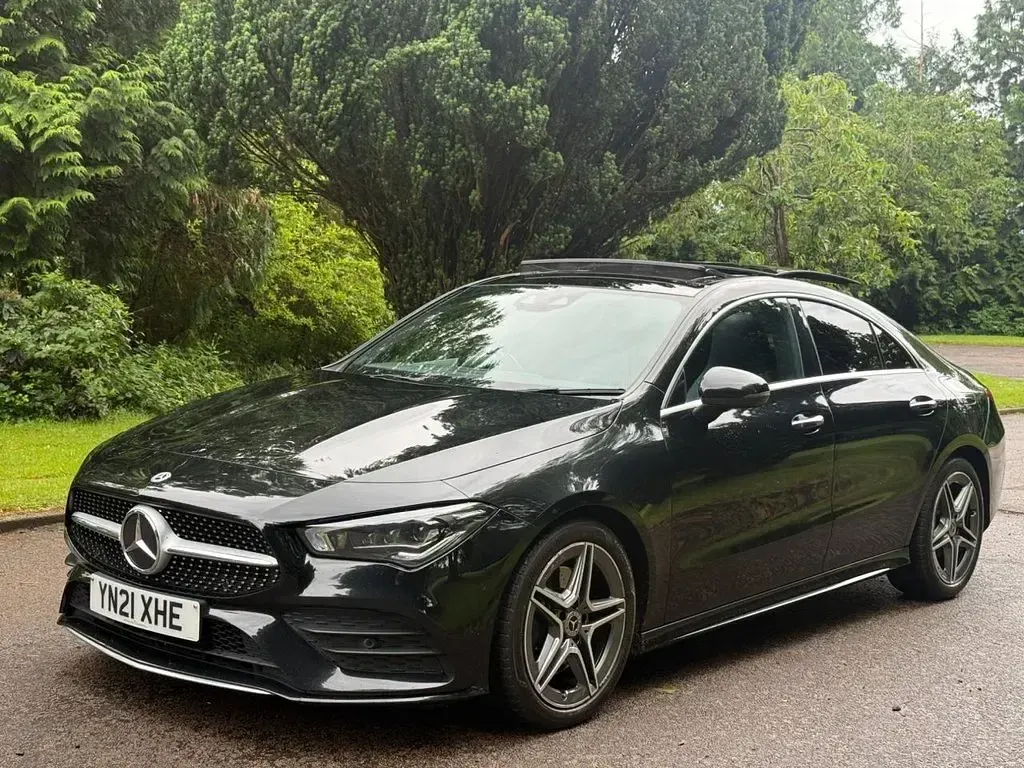 Used Mercedes CLA220 AMG line 2021 Black Sedan