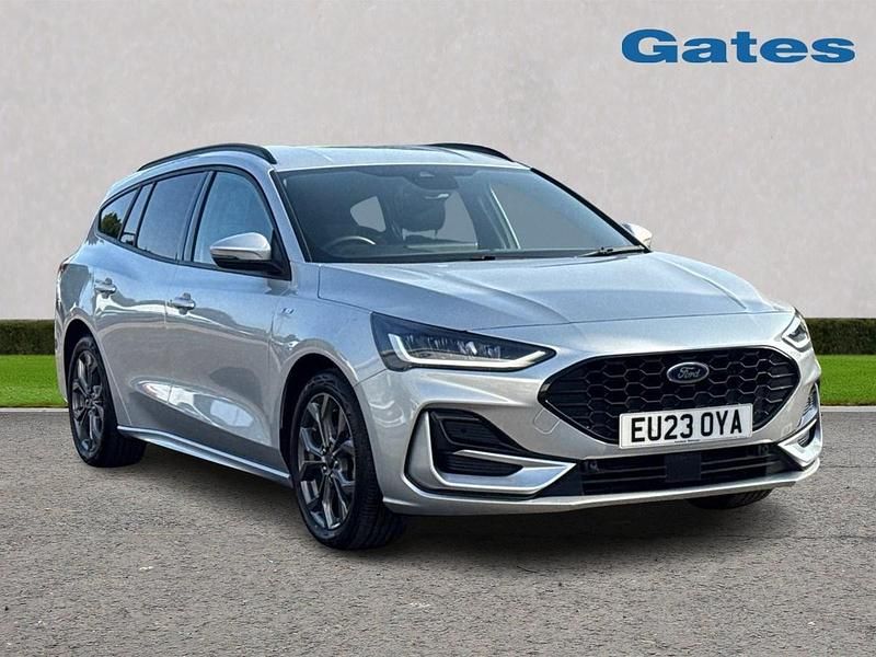 Silver Used 2023 Ford Focus ST-Line Estate | £18,299 (A bit pricey) - Image 1/4