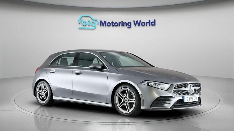 Used Mercedes A200 AMG line 163 HP (119 kW) 2019 Grey Hatchback