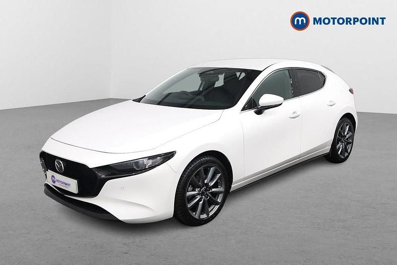 Used Mazda 3 Exclusive-Line 140 HP (102 kW) 2025 White Hatchback
