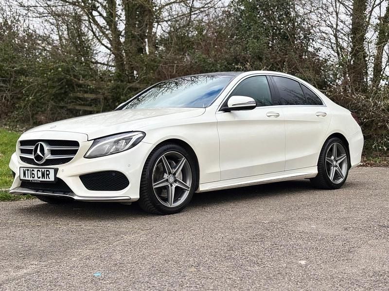 Used Mercedes C200 AMG Line Premium Plus 184 HP (135 kW) 2016 White Sedan