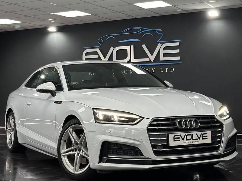 White Used 2019 Audi A5 S-Line Coupe | £12,495 (Super price) - Image 1/4