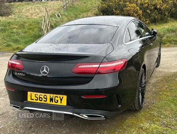 Used Mercedes E220 AMG line 194 HP (142 kW) 2019 Black Coupe