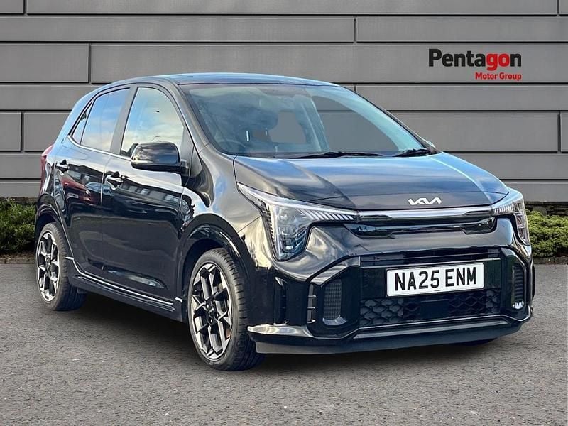 Black Used 2025 Kia Picanto GT-Line S Hatchback | £16,295 (Good price) - Image 1/4