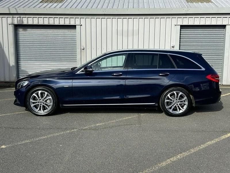 Used Mercedes C350e 2018 Blue Estate
