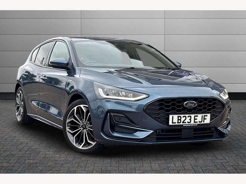 Blue Used 2023 Ford Focus ST-Line X Hatchback | £20,995 (A bit pricey) - Image 1/4