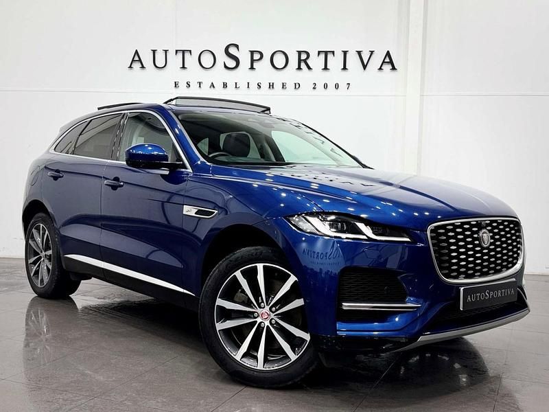 Blue Used 2022 Jaguar F-Pace SE SUV | £27,492 - Image 1/3