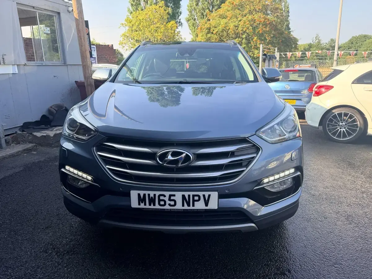 Used Hyundai Santa Fe Premium SE 2015 Blue SUV