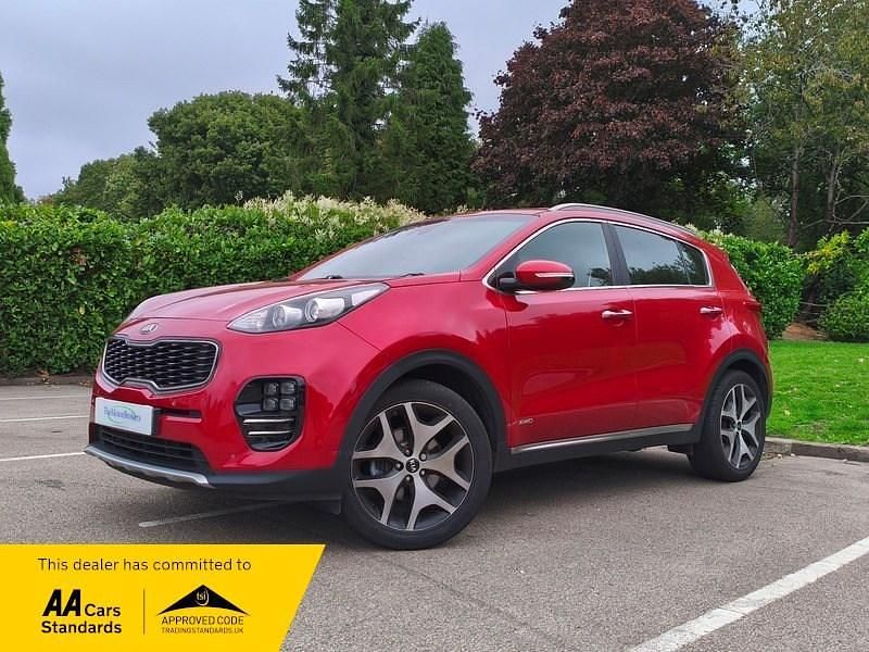 Red Used 2016 Kia Sportage GT-Line SUV | £7,949 (A bit pricey) - Image 1/4