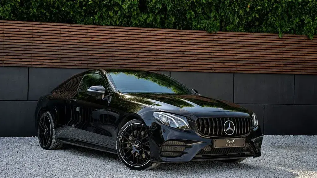Used Mercedes E350 AMG line 2019 Black Coupe