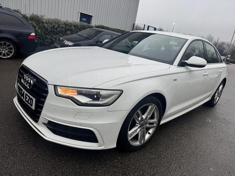 Used Audi A6 S-Line 2014 White Sedan