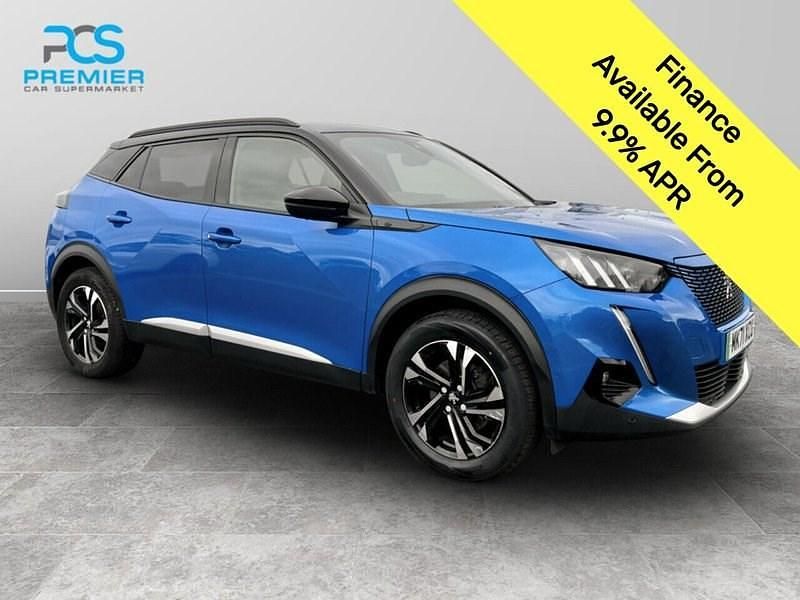 Blue Used 2021 Peugeot e-2008 GTi SUV | £11,495 (Fair price) - Image 1/3