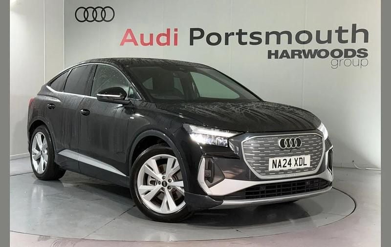 Black Used 2024 Audi Q4 Sportback e-tron S-Line SUV | £33,490 (Fair price) - Image 1/4