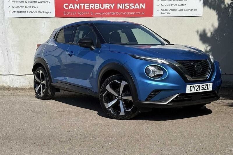 Blue Used 2021 Nissan Juke Tekna SUV | £15,299 (Fair price) - Image 1/4