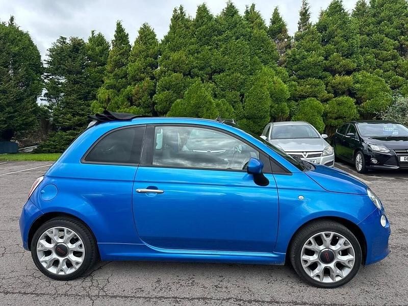 Used Fiat 500 S 2014 Blue Cabriolet