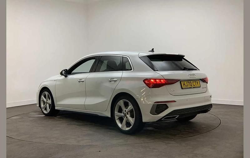 Used Audi A3 S-Line 147 HP (108 kW) 2020 White Sedan