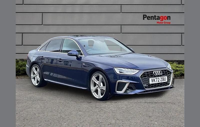 Used Audi A4 S-Line 161 HP (118 kW) 2022 Blue Sedan