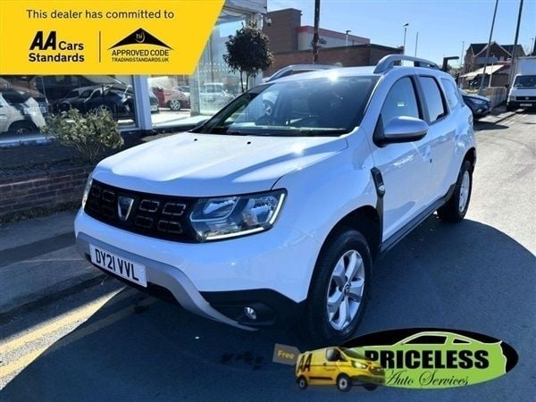 White Used 2021 Dacia Duster Comfort SUV | £10,495 (Good price) - Image 1/1