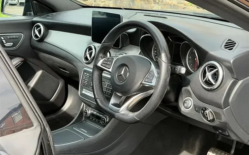 Used Mercedes CLA220 AMG line 170 HP (125 kW) 2018 Black Coupe
