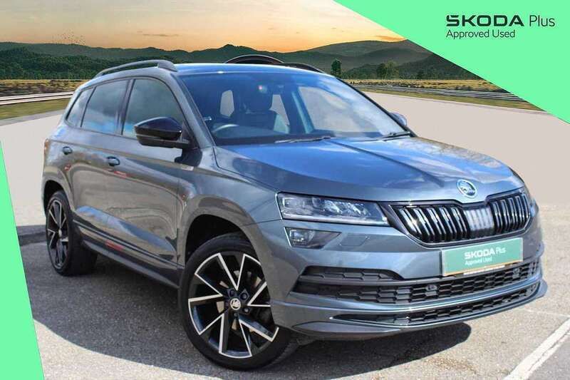 Grey Used 2022 Skoda Karoq SportLine SUV | £25,750 (Fair price) - Image 1/4
