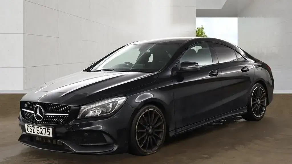 Used Mercedes CLA220 AMG line 2018 Black Coupe