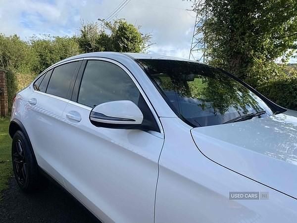 Used Mercedes GLC220 AMG line 2017 White Coupe