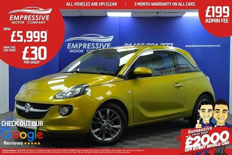 Yellow Used 2015 Vauxhall Adam Jam Hatchback | £5,999 (Fair price) - Image 1/4