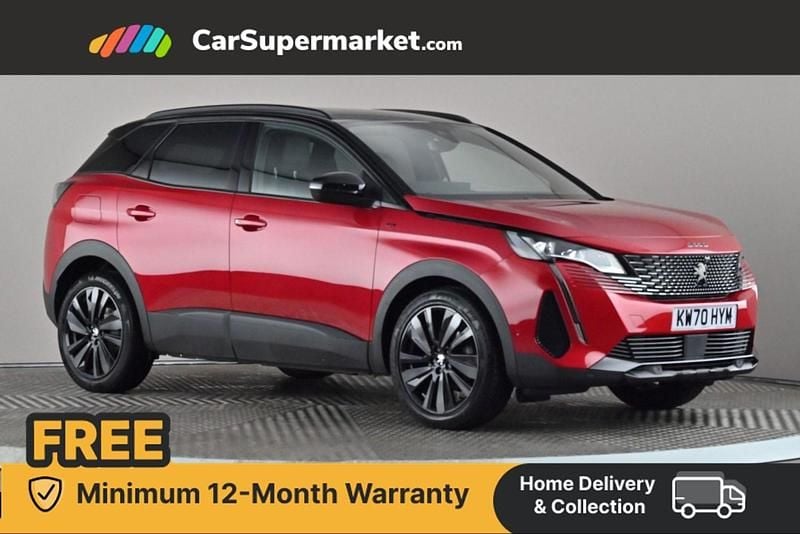 Red Used 2020 Peugeot 3008 Premium Hatchback | £20,197 (A bit pricey) - Image 1/4