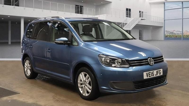 Used VW Touran SE 105 HP (77 kW) 2015 Caribbean blue MPV