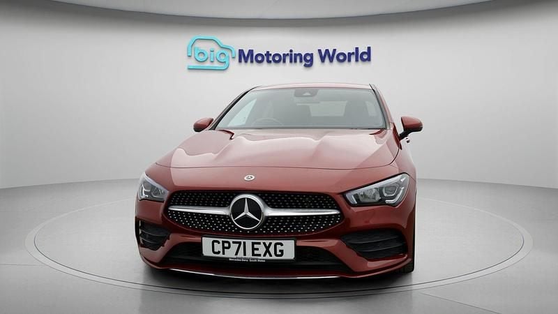 Used Mercedes CLA200 AMG line 163 HP (119 kW) 2021 Red Coupe