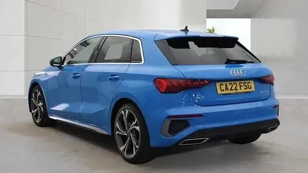 Used Audi A3 Sportback S-Line 110 HP (80 kW) 2022 Blue Hatchback