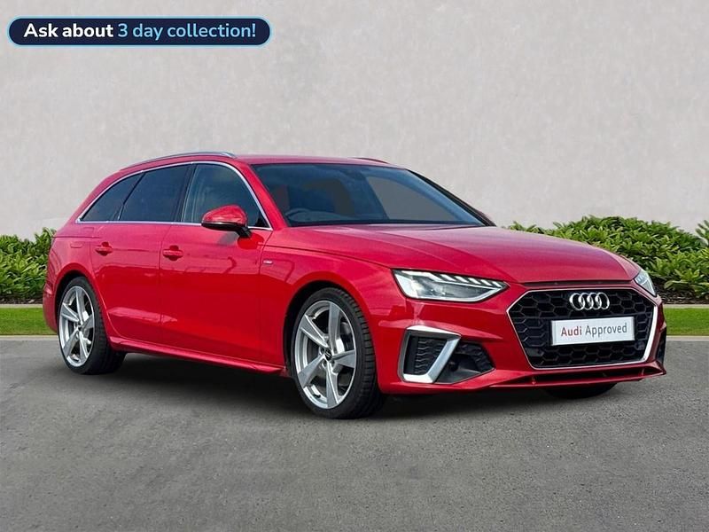 Red Used 2019 Audi A4 S-Line Estate | £19,523 (Fair price) - Image 1/4