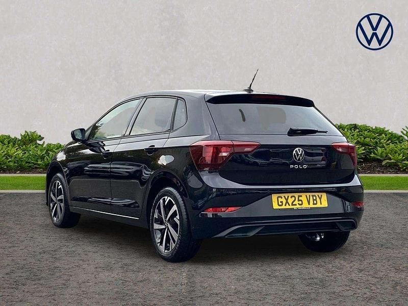 Used VW Polo Match 95 HP (69 kW) 2025 Black Hatchback